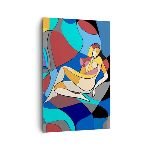 Bild auf Leinwand - Leinwandbild - Kubistischer Akt - 80x120 cm