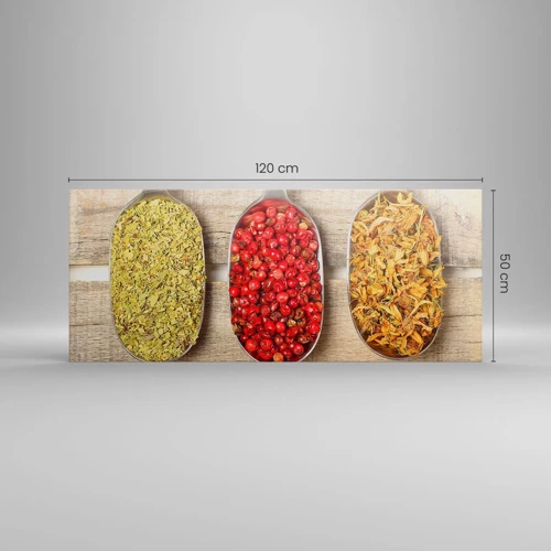 Bild auf Leinwand - Leinwandbild - Küchenzauber - 120x50 cm
