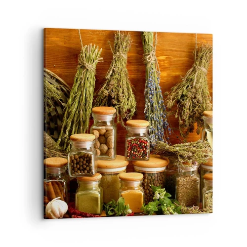 Bild auf Leinwand - Leinwandbild - Küchenzauber - 50x50 cm