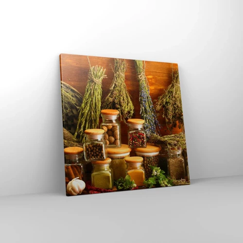 Bild auf Leinwand - Leinwandbild - Küchenzauber - 50x50 cm