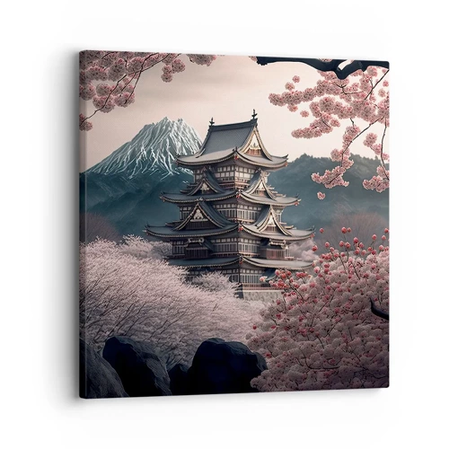Bild auf Leinwand - Leinwandbild - Land der Kirschblüten - 30x30 cm