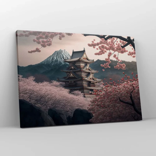 Bild auf Leinwand - Leinwandbild - Land der Kirschblüten - 70x50 cm