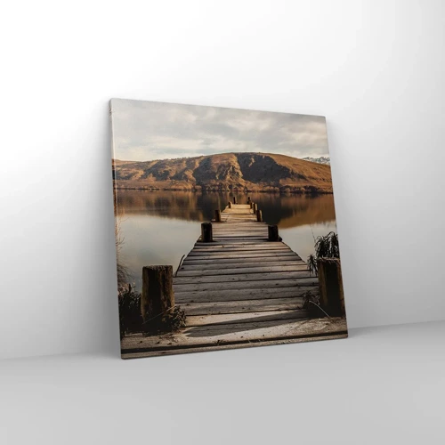 Bild auf Leinwand - Leinwandbild - Landschaft in Stille - 50x50 cm