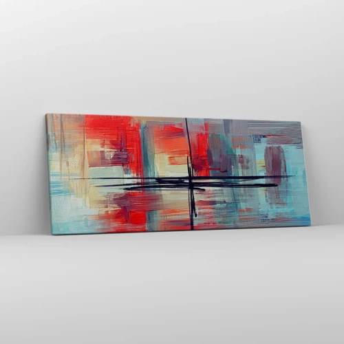 Bild auf Leinwand - Leinwandbild - Landschaft in einer unbekannten Dimension - 100x40 cm