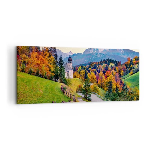 Bild auf Leinwand - Leinwandbild - Landschaftsartige Malerei - 120x50 cm