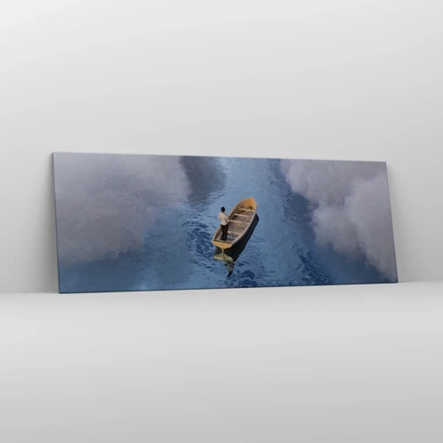 Bild auf Leinwand - Leinwandbild - Leben – Reise – unbekannt - 140x50 cm