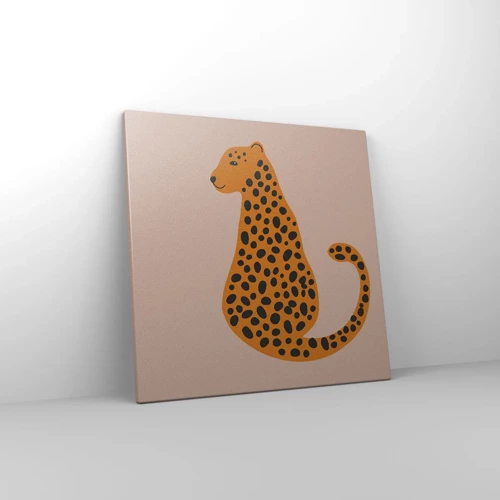 Bild auf Leinwand - Leinwandbild - Leopardenmuster ist ein modisches Muster - 50x50 cm