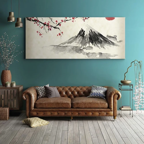 Bild auf Leinwand - Leinwandbild - Liebe Japan - 100x40 cm