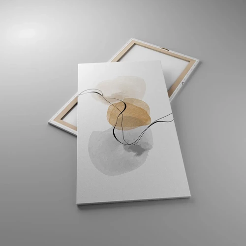 Bild auf Leinwand - Leinwandbild - Luftperlen - 65x120 cm