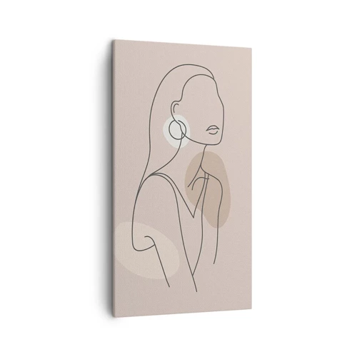 Bild auf Leinwand - Leinwandbild - Mädchenhafte Ikone - 45x80 cm