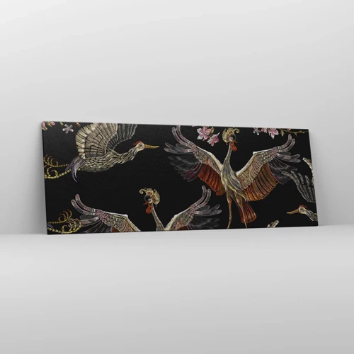 Bild auf Leinwand - Leinwandbild - Märchenvogel - 140x50 cm