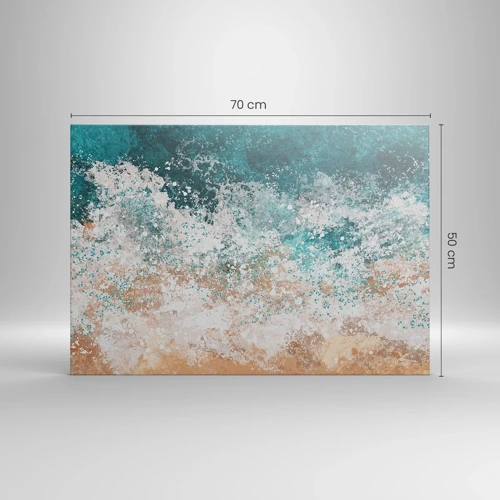 Bild auf Leinwand - Leinwandbild - Meeresgeschichten - 70x50 cm