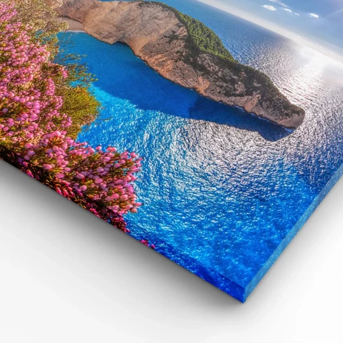 Bild auf Leinwand - Leinwandbild - Mein toller Griechenlandurlaub - 65x120 cm