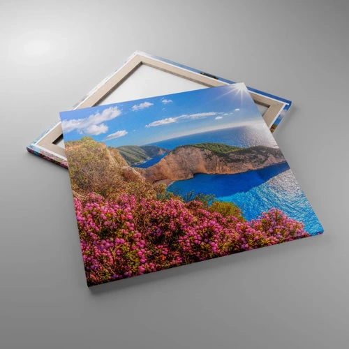Bild auf Leinwand - Leinwandbild - Mein toller Griechenlandurlaub - 70x70 cm