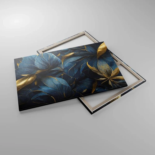 Bild auf Leinwand - Leinwandbild - Mit Gold gefüttert - 120x80 cm