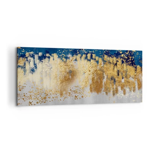 Bild auf Leinwand - Leinwandbild - Moderne Komposition mit Glanz - 100x40 cm