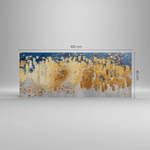 Bild auf Leinwand - Leinwandbild - Moderne Komposition mit Glanz - 100x40 cm