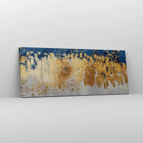 Bild auf Leinwand - Leinwandbild - Moderne Komposition mit Glanz - 100x40 cm