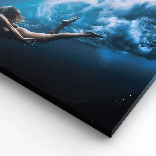 Bild auf Leinwand - Leinwandbild - Moderne Meerjungfrau - 50x70 cm