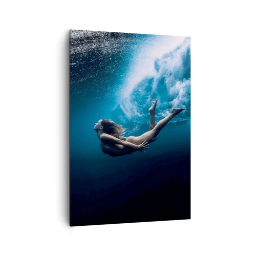 Bild auf Leinwand - Leinwandbild - Moderne Meerjungfrau - 70x100 cm