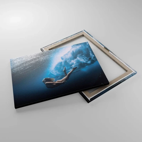 Bild auf Leinwand - Leinwandbild - Moderne Meerjungfrau - 70x50 cm