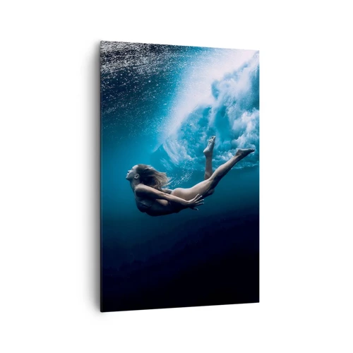 Bild auf Leinwand - Leinwandbild - Moderne Meerjungfrau - 80x120 cm