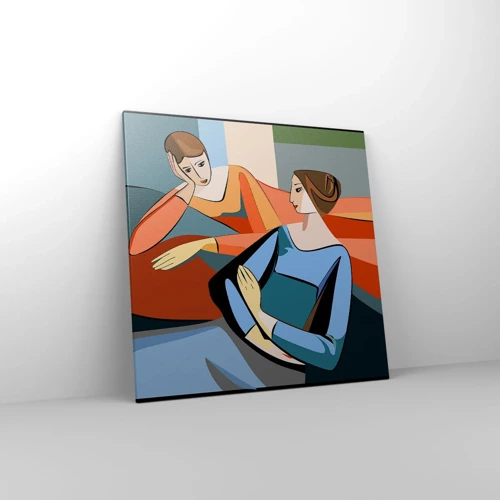 Bild auf Leinwand - Leinwandbild - Moment der Zuversicht - 70x70 cm