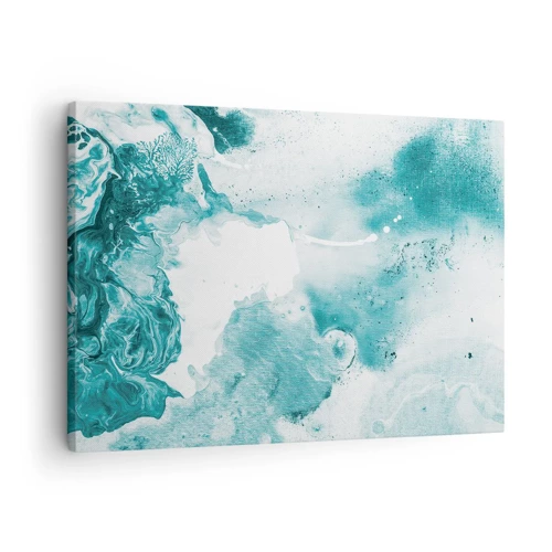 Bild auf Leinwand - Leinwandbild - Morast von Blau - 70x50 cm