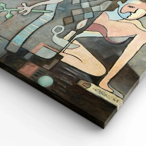 Bild auf Leinwand - Leinwandbild - Mosaik aus Geist und Materie - 65x120 cm