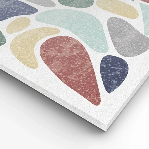 Bild auf Leinwand - Leinwandbild - Mosaik aus pulverförmigen Farben - 70x100 cm