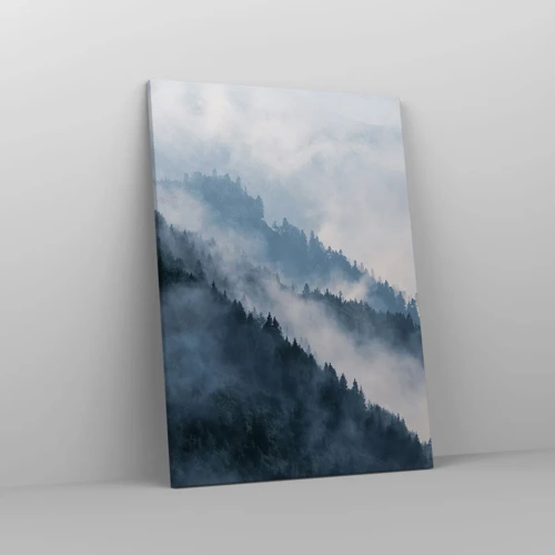 Bild auf Leinwand - Leinwandbild - Mystik der Berge - 50x70 cm