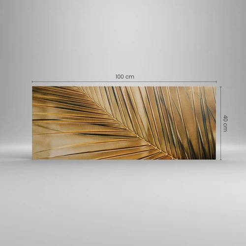 Bild auf Leinwand - Leinwandbild - Natürliche Kolonnade - 100x40 cm