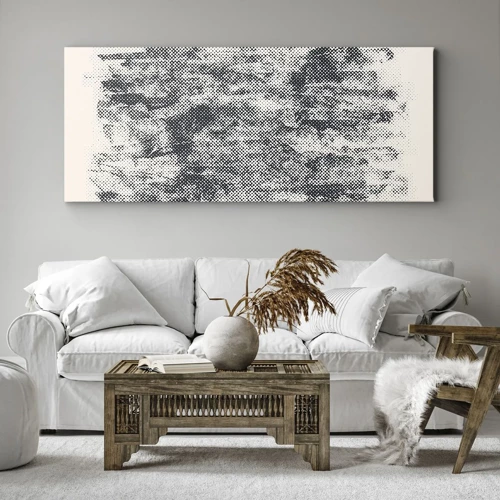 Bild auf Leinwand - Leinwandbild - Nebelige Komposition - 140x50 cm