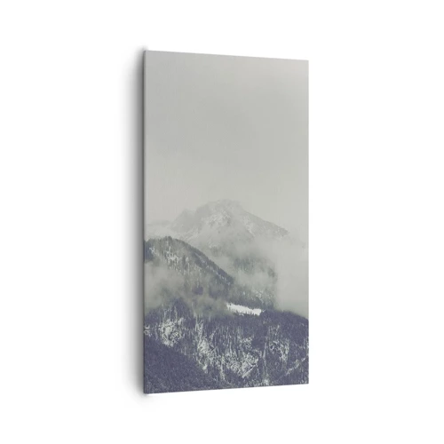 Bild auf Leinwand - Leinwandbild - Nebliges Tal - 65x120 cm