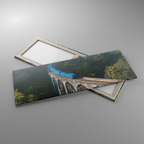 Bild auf Leinwand - Leinwandbild - Neigung zur Natur - 140x50 cm