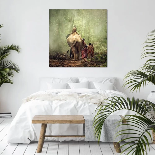 Bild auf Leinwand - Leinwandbild - Neues Dschungelbuch - 50x50 cm