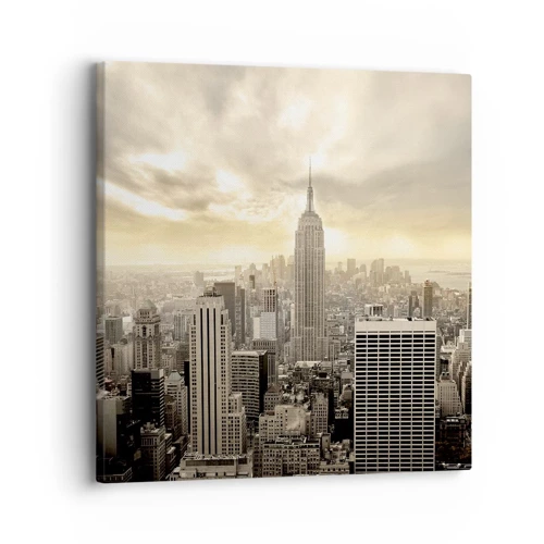 Bild auf Leinwand - Leinwandbild - New York aus Grau - 30x30 cm