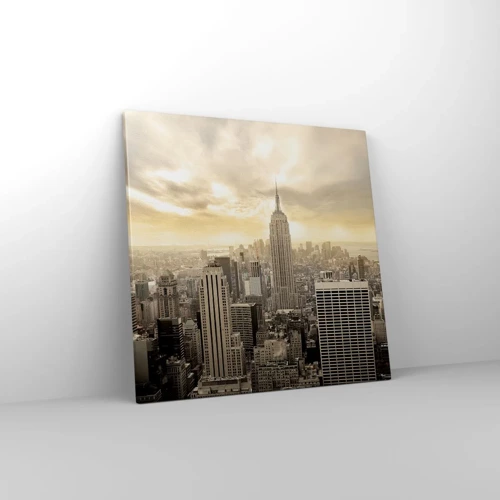 Bild auf Leinwand - Leinwandbild - New York aus Grau - 50x50 cm