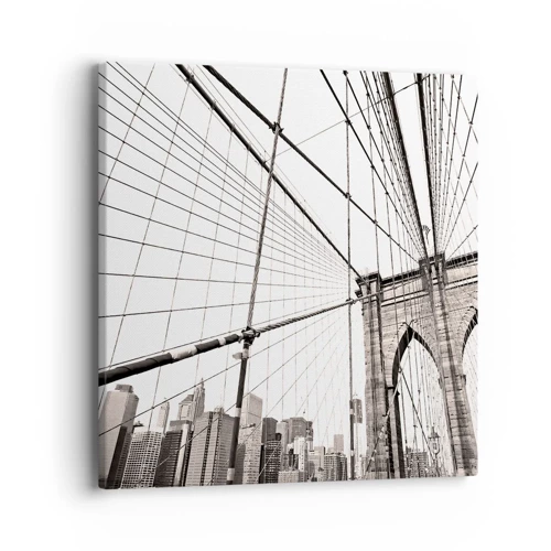 Bild auf Leinwand - Leinwandbild - New Yorker Kathedrale - 40x40 cm