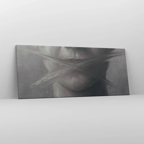 Bild auf Leinwand - Leinwandbild - Ohne ein Wort - 120x50 cm