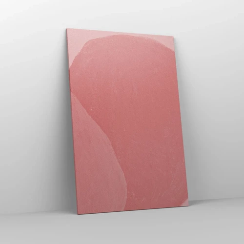 Bild auf Leinwand - Leinwandbild - Organische Komposition in Rosa - 80x120 cm