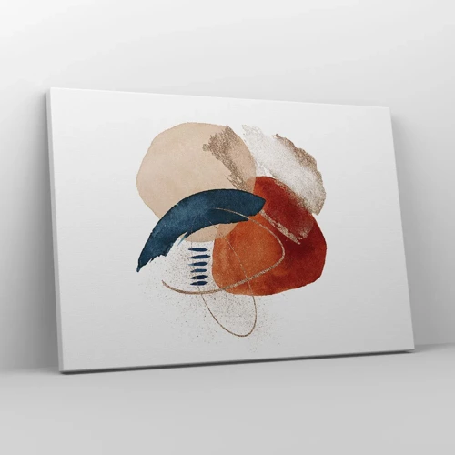 Bild auf Leinwand - Leinwandbild - Ovale Komposition - 70x50 cm