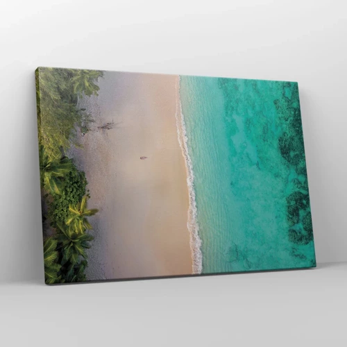 Bild auf Leinwand - Leinwandbild - Paradiesstrand - 70x50 cm