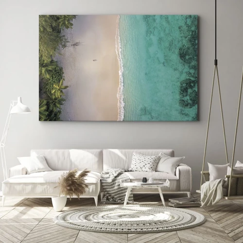 Bild auf Leinwand - Leinwandbild - Paradiesstrand - 70x50 cm