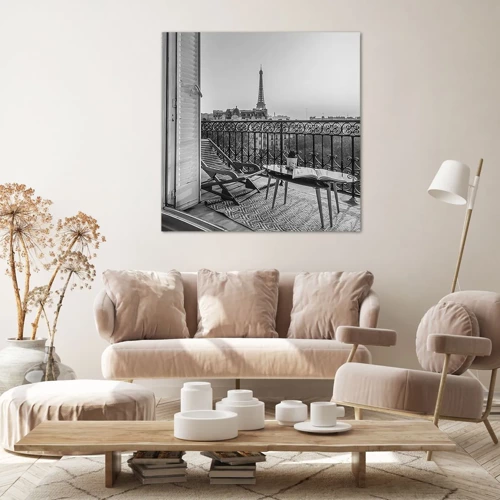 Bild auf Leinwand - Leinwandbild - Pariser Nachmittag - 40x40 cm