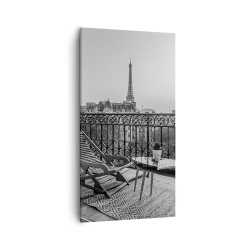 Bild auf Leinwand - Leinwandbild - Pariser Nachmittag - 55x100 cm