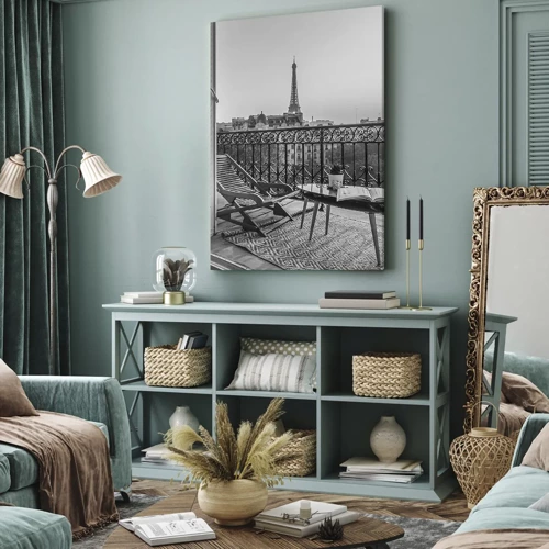 Bild auf Leinwand - Leinwandbild - Pariser Nachmittag - 55x100 cm
