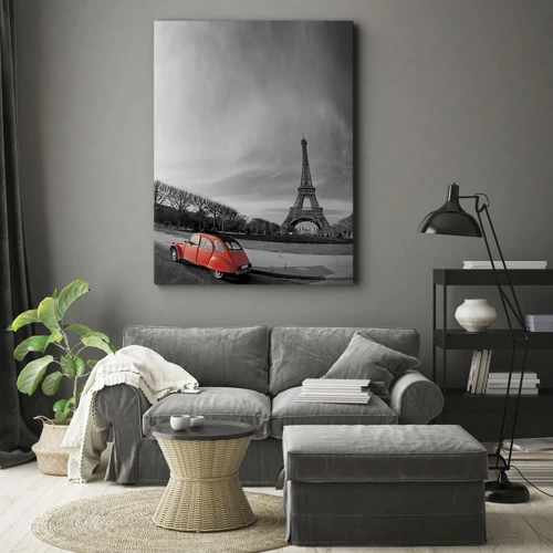 Bild auf Leinwand - Leinwandbild - Pariser als Paris selbst - 50x70 cm