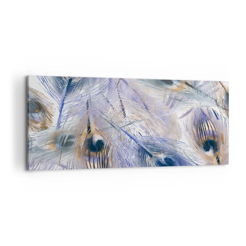 Bild auf Leinwand - Leinwandbild - Pfau-Komposition - 100x40 cm