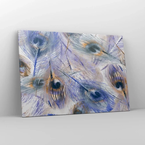 Bild auf Leinwand - Leinwandbild - Pfau-Komposition - 100x70 cm